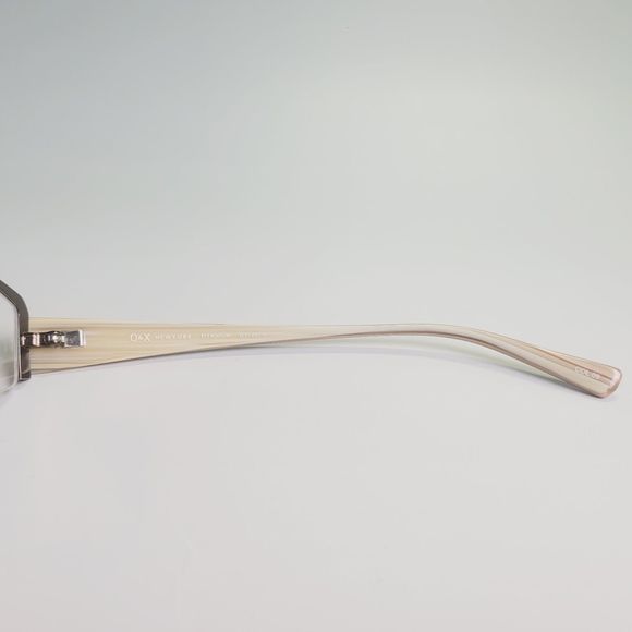 O&X New York Titanium OT-207U 52-18 142 beige eyeglasses rectangle frames C7 - Picture 10 of 14